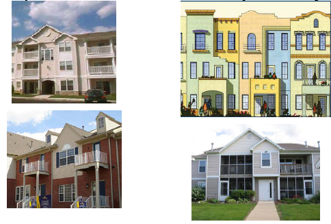 Figure 21 Multiple-Family Units with Balconies
