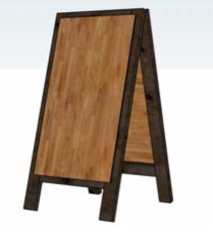 Figure 14: A-frame or Portable Freestanding Sign example