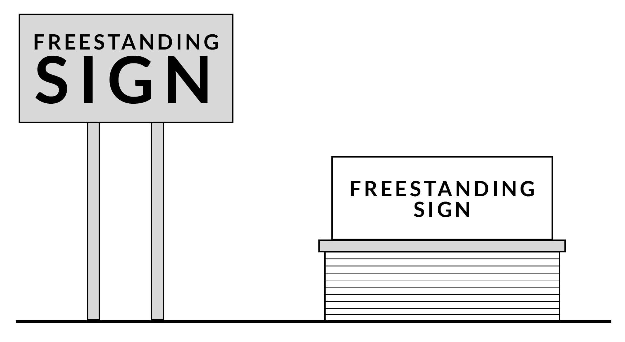 FIGURE 17.43.190.D.13: FREESTANDING SIGN