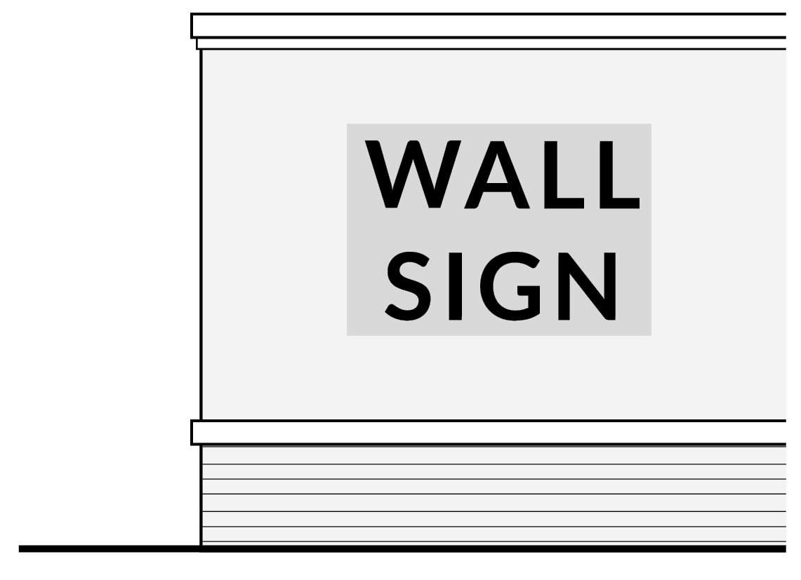 FIGURE 17.43.190.D.33: WALL SIGN