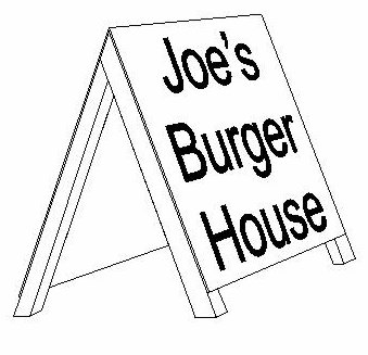 Figure 11-3 - A-Board Sign