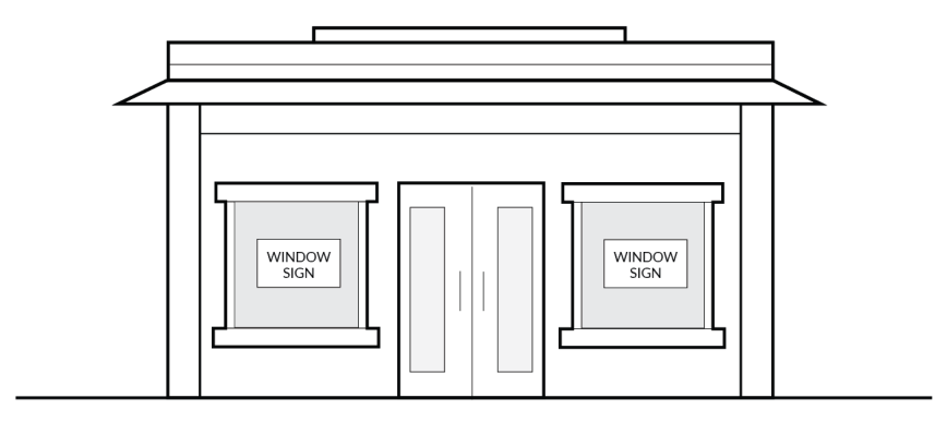 Figure 11-10 - Window Signs