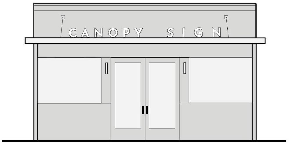 Figure 11-5 - Canopy Sign