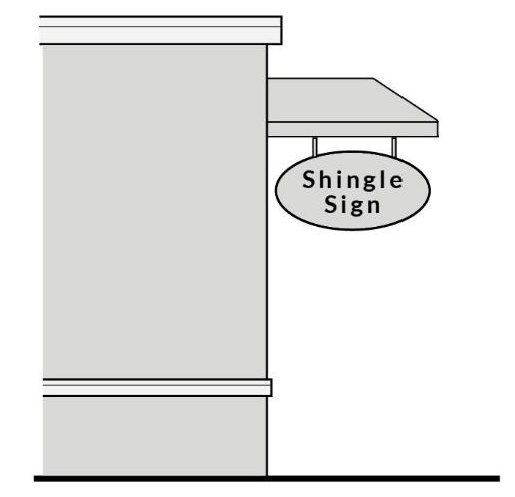 Figure 11-9 - Shingle Sign