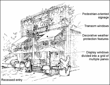 Figure 14.34.46: Examples of Acceptable Facade Details