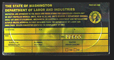 Figure 1 - L&I Permit Insignia