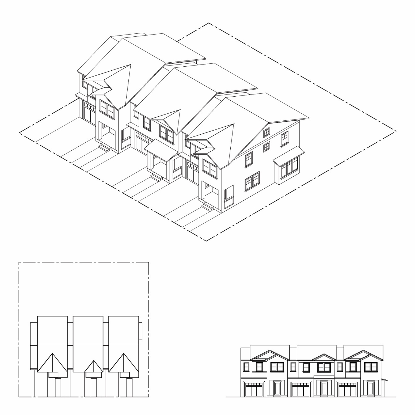 FIGURE 9-200.030-3: RESIDENTIAL DEVELOPMENT TYPE ILLUSTRATION: TOWNHOUSE DEVELOPMENT