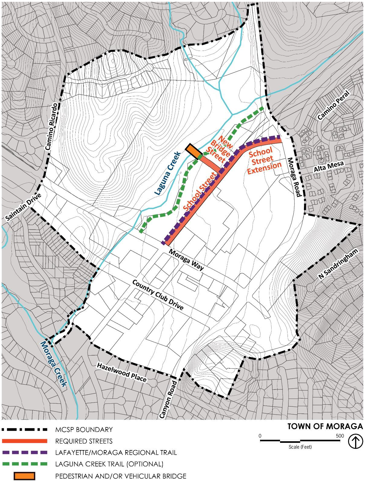 Figure 8.200-3—MCSP Required Streets, Trail, and Bridge