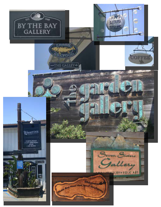 FIGURE 17.29.050: EXAMPLES OF EMBARCADERO DISTRICT SIGNS