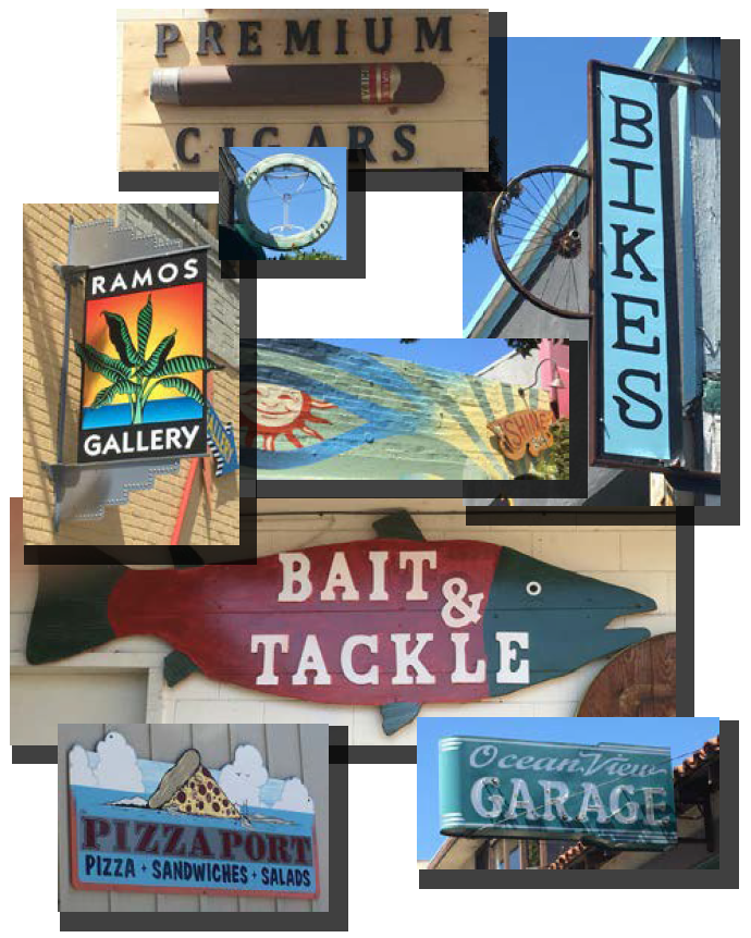 FIGURE 17.29.060: EXAMPLES OF DOWNTOWN DISTRICT SIGNS