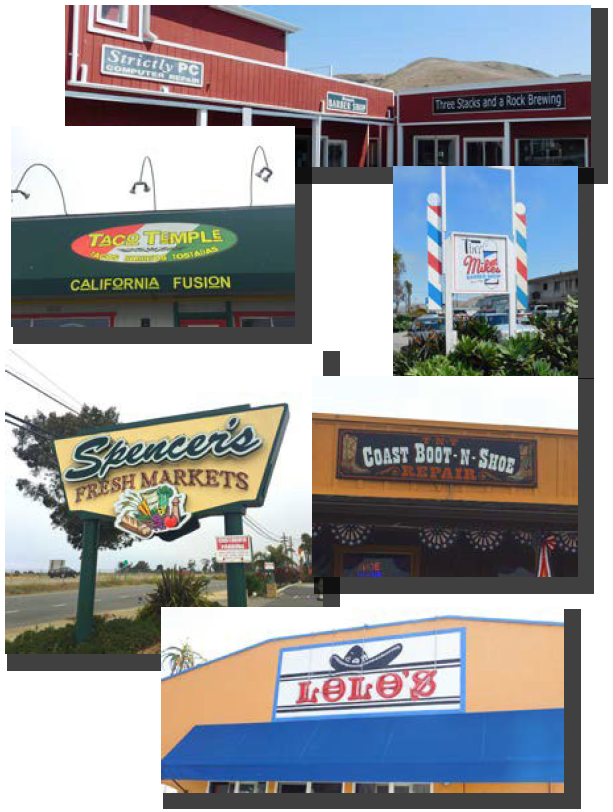 FIGURE 17.29.080: EXAMPLES OF NORTH MAIN DISTRICT SIGNS