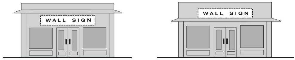 FIGURE 17.46.190(8): WALL SIGN