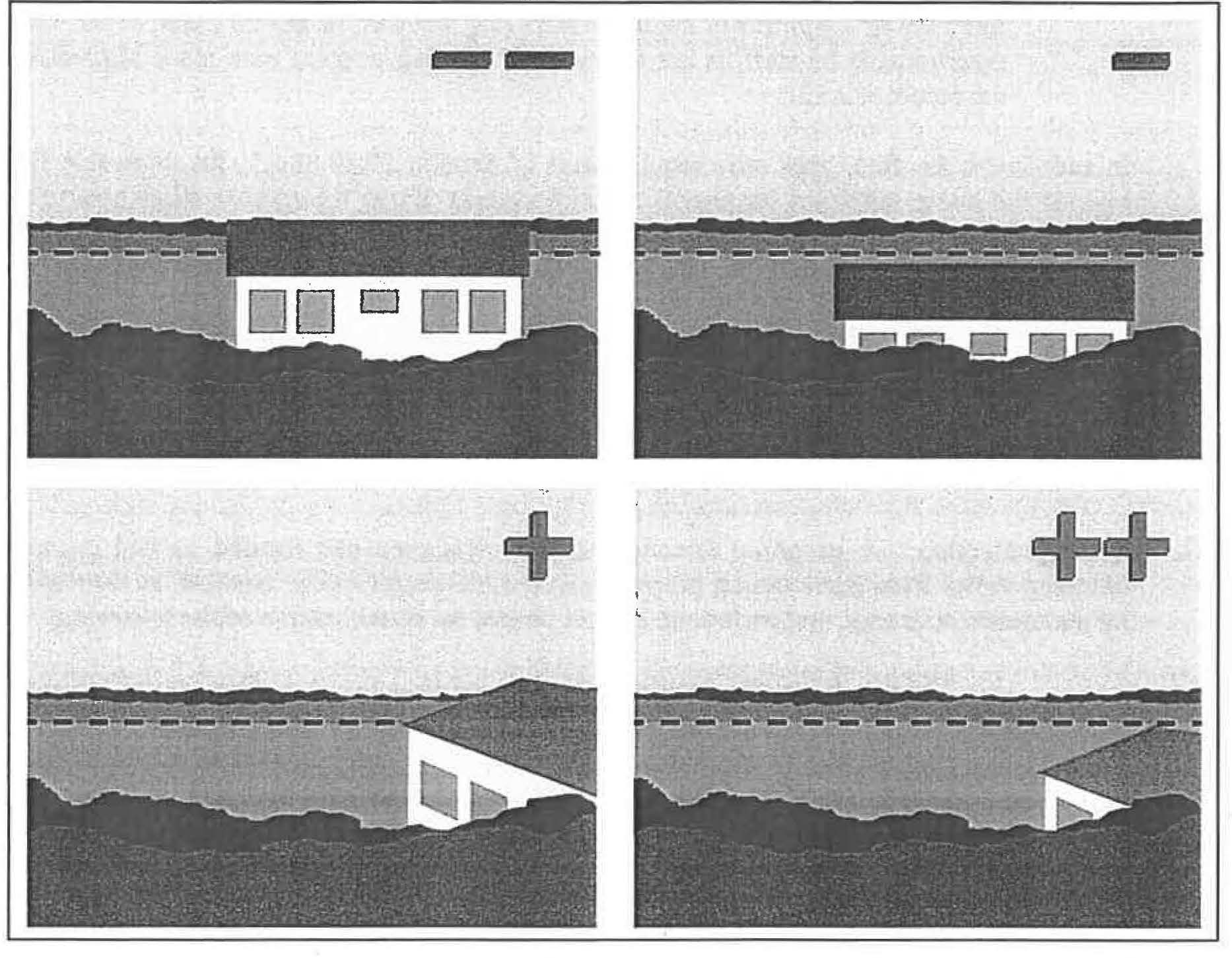 Figure 2-7—Example of Preferred Locations of a Structure to Preserve Views