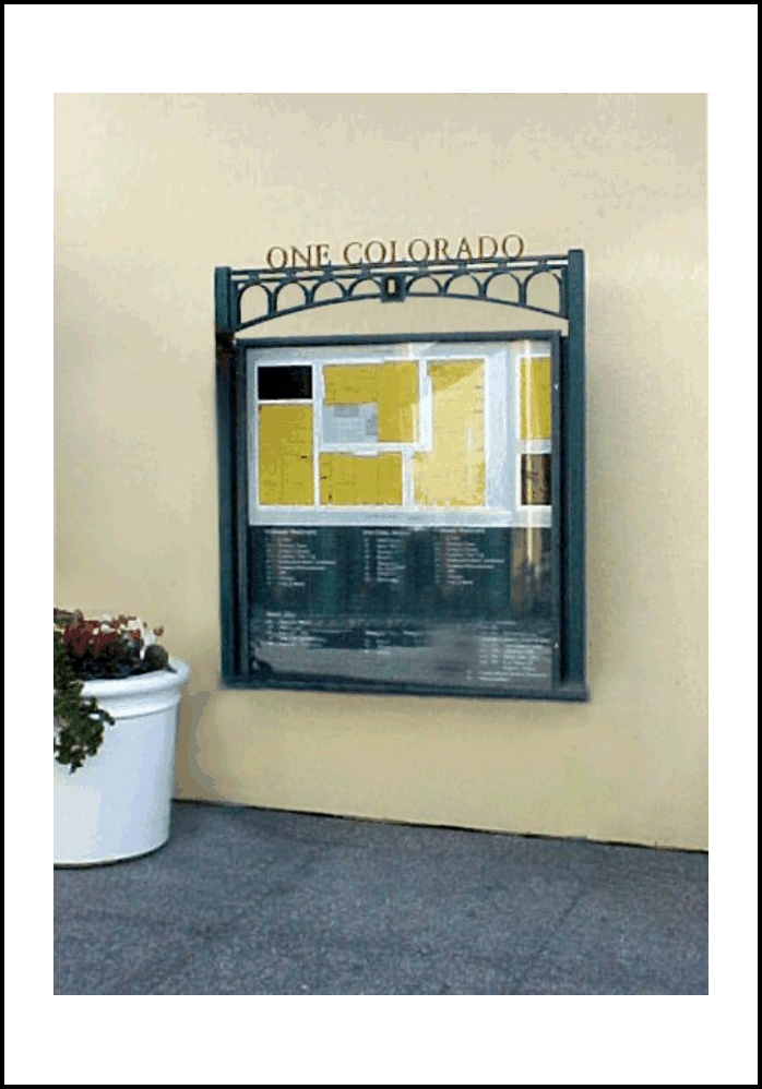 Figure 4-22 - Freestanding directory sign