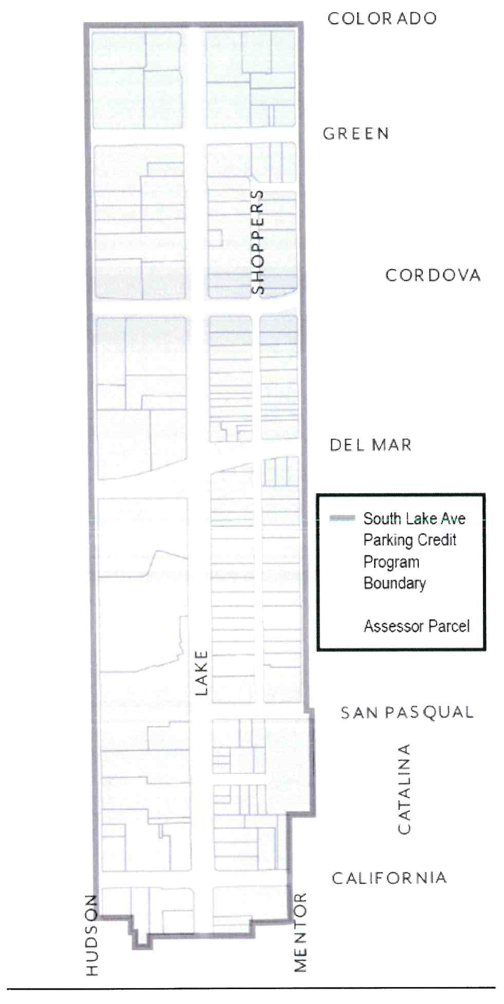 Map 2: South Lake Parking Credit Program