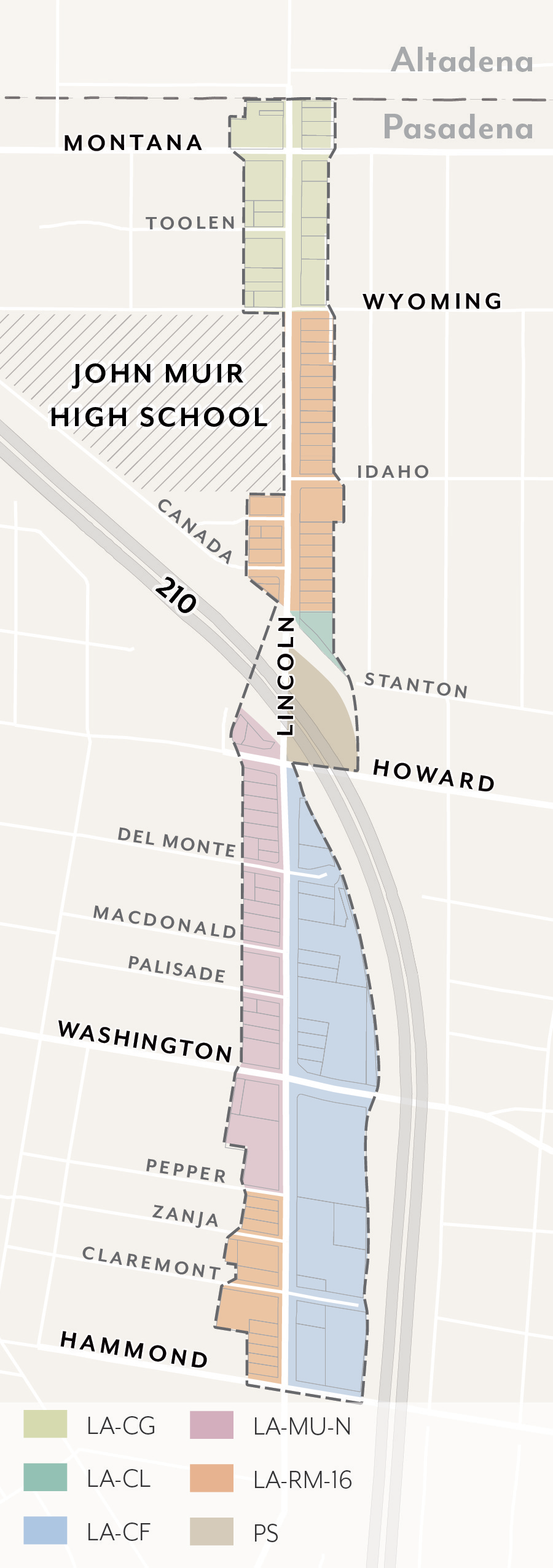 Figure LASP-1: Zoning Districts