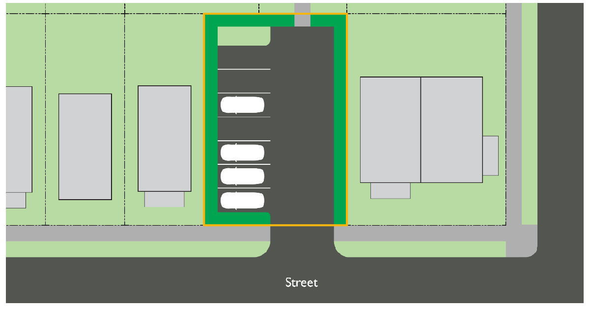 Figure 18.401.075-C Shared parking lot example.