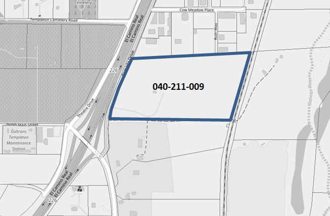 Figure 104-34 - Westerly 20 acres of APN 040-211-009