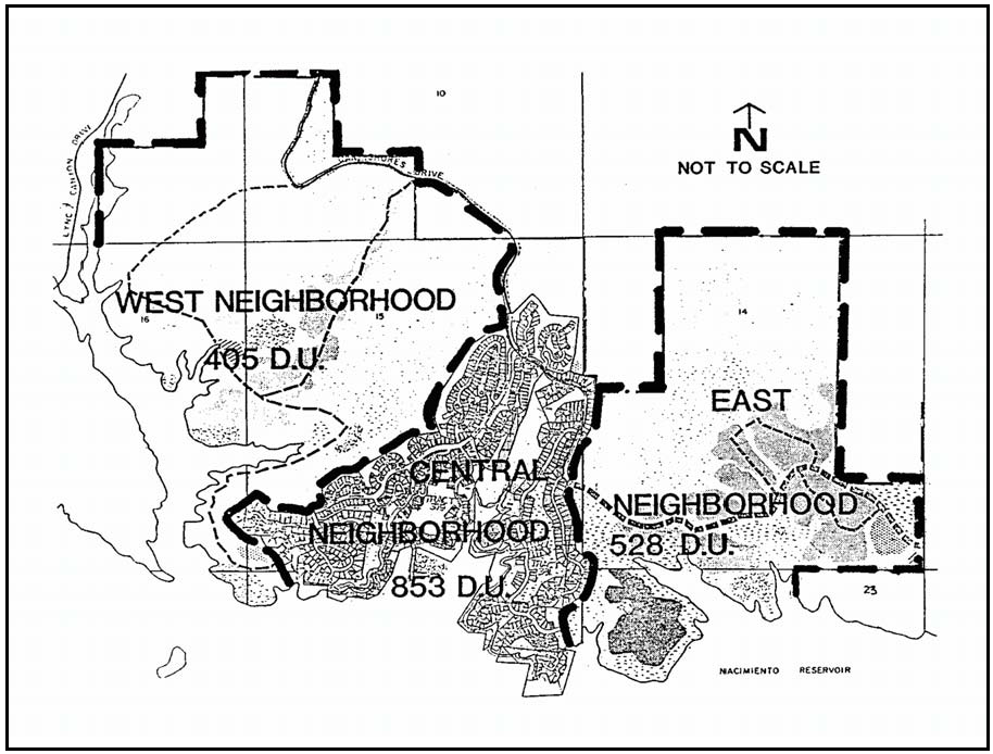 Figure 104-1: Dwelling Unit Allocations for Oak Shores Neighborhoods