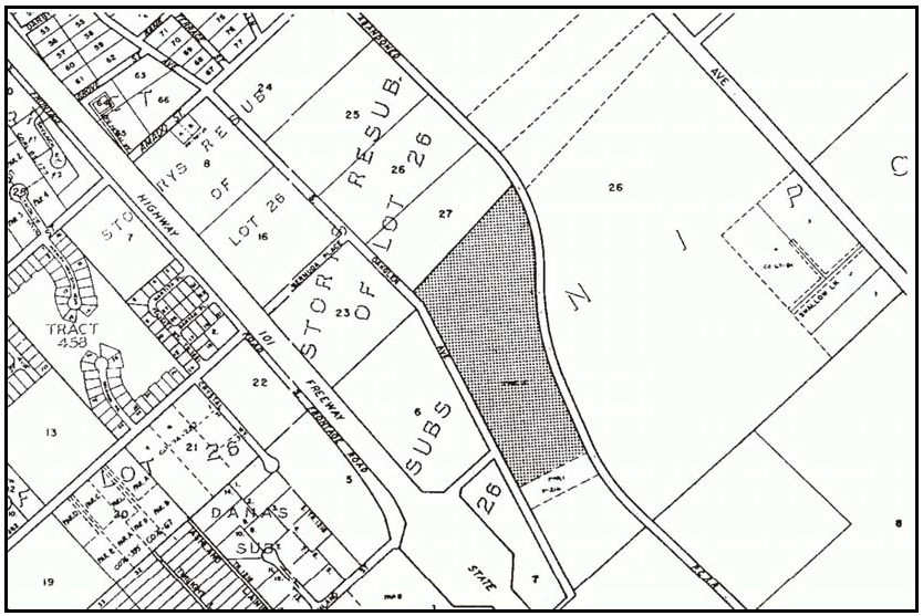 Figure 108-13: Property Surrounding the Dana Adobe Property