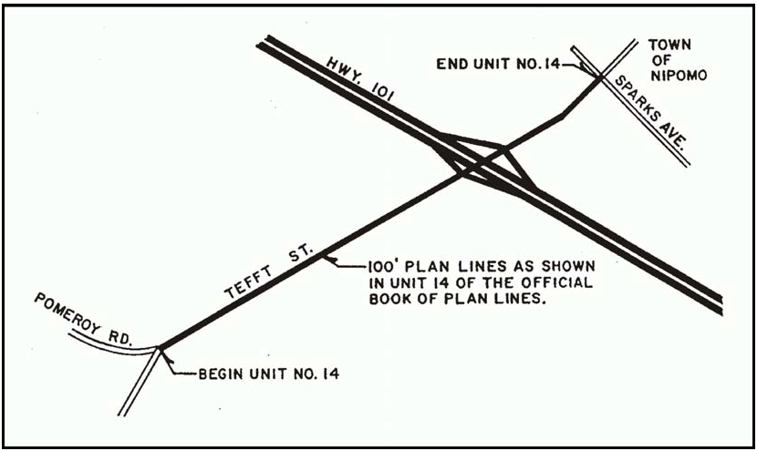 Figure 108-5: Plan Line for Tefft Street