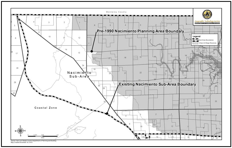 Figure 94-29: Pre-1990 Nacimiento Planning Area Boundaries