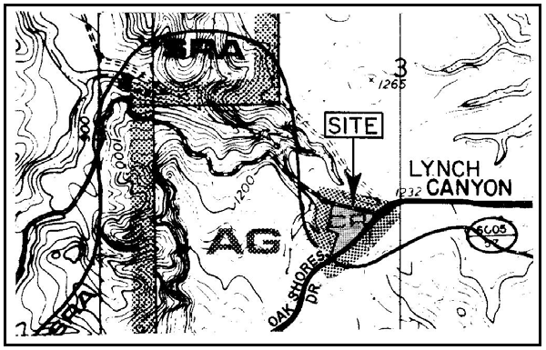 Figure 94-30: CR Land Use Category at North Entrance to Oak Shores
