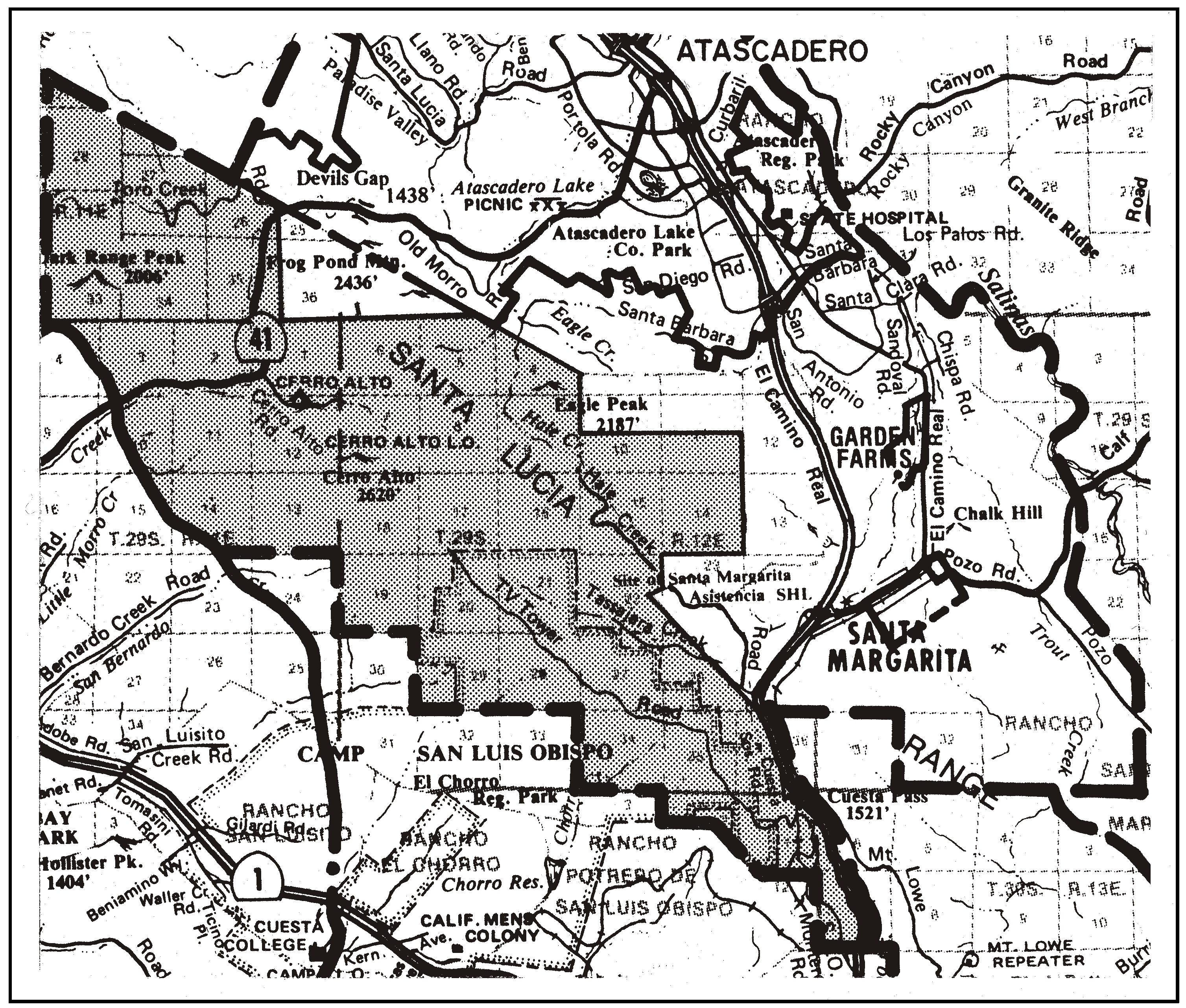 Figure 94-33: Santa Lucia Mountains - Rural