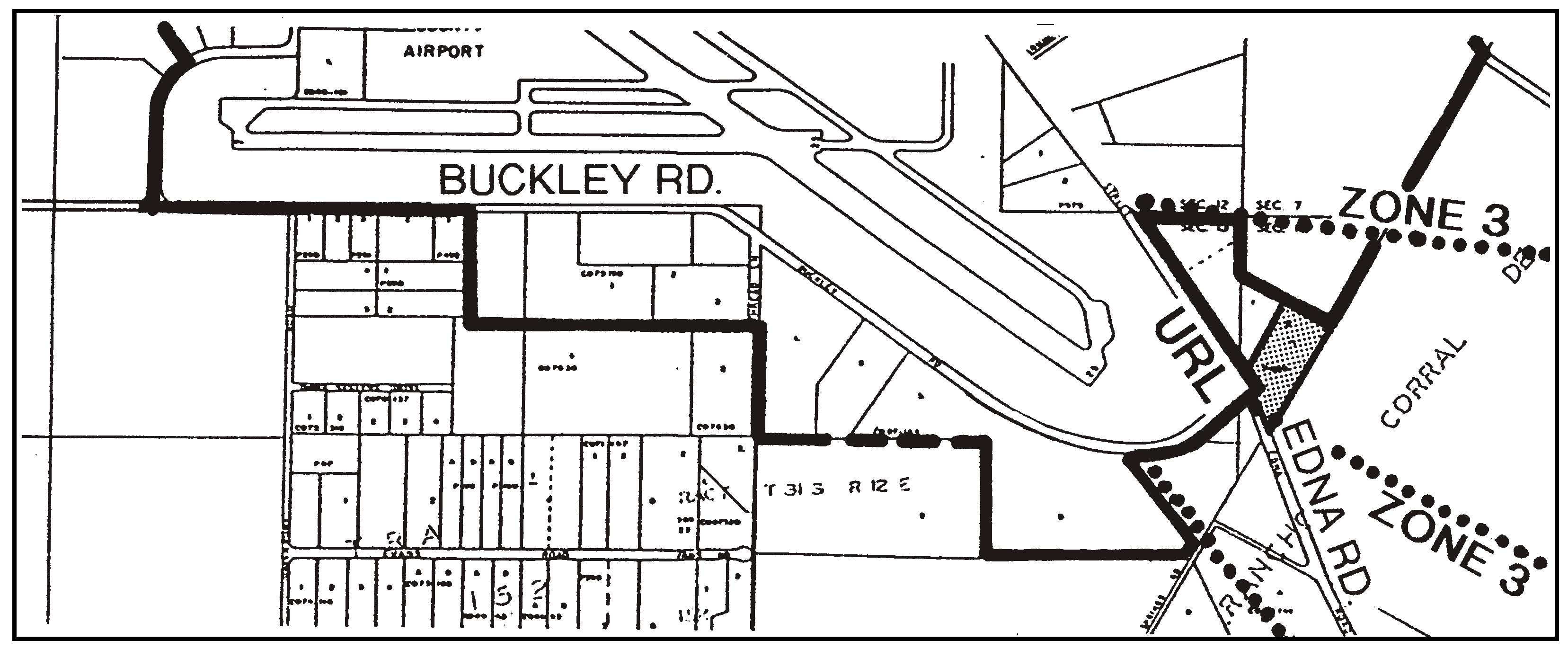 Figure 96-10: Industrial parcel at Edna and Buckley Roads