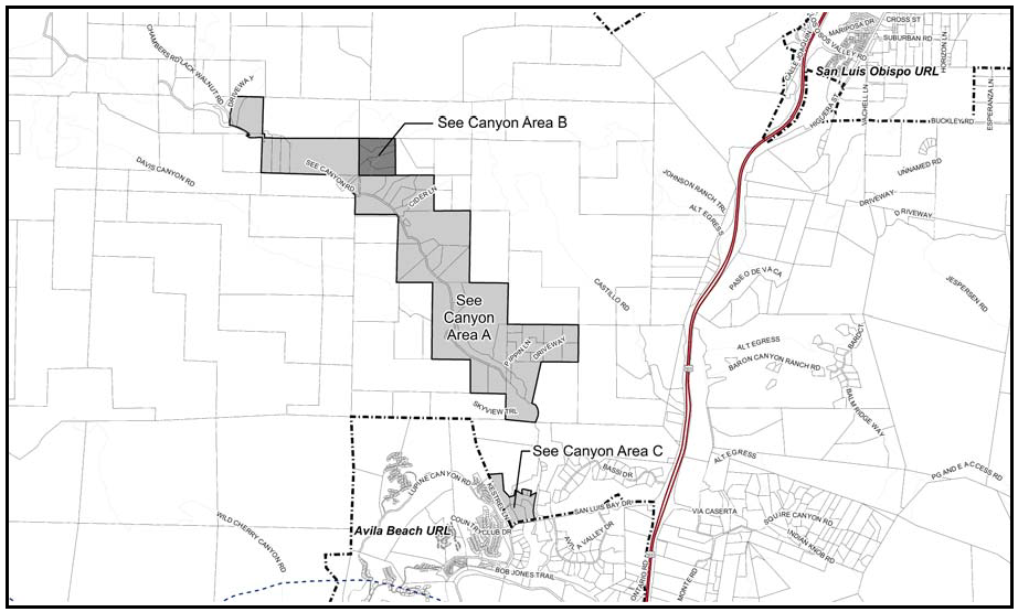 Figure 96-14: See Canyon Areas A, B and C