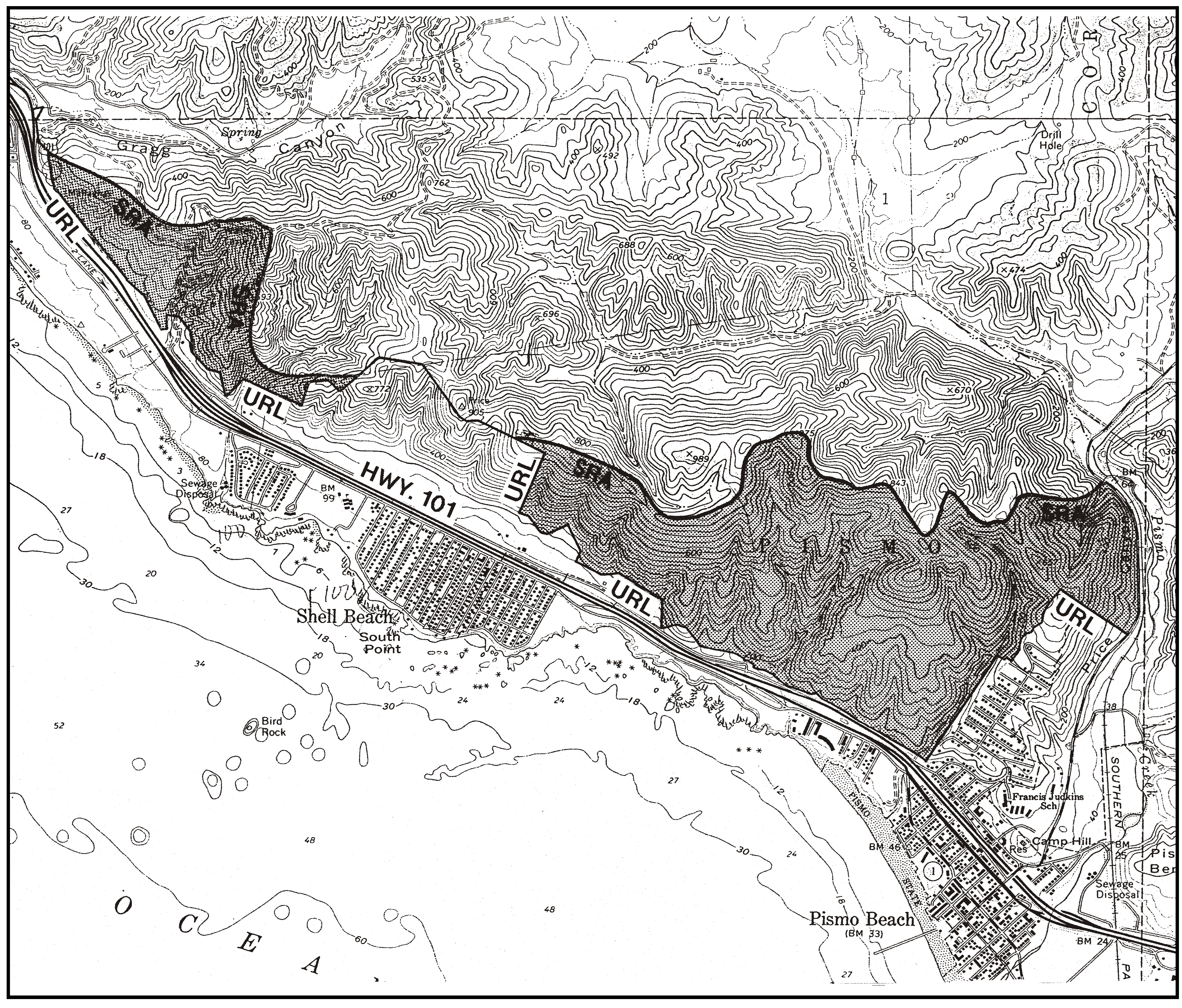 Figure 96-4: Pismo Beach Hillsides Sensitive Resource Area