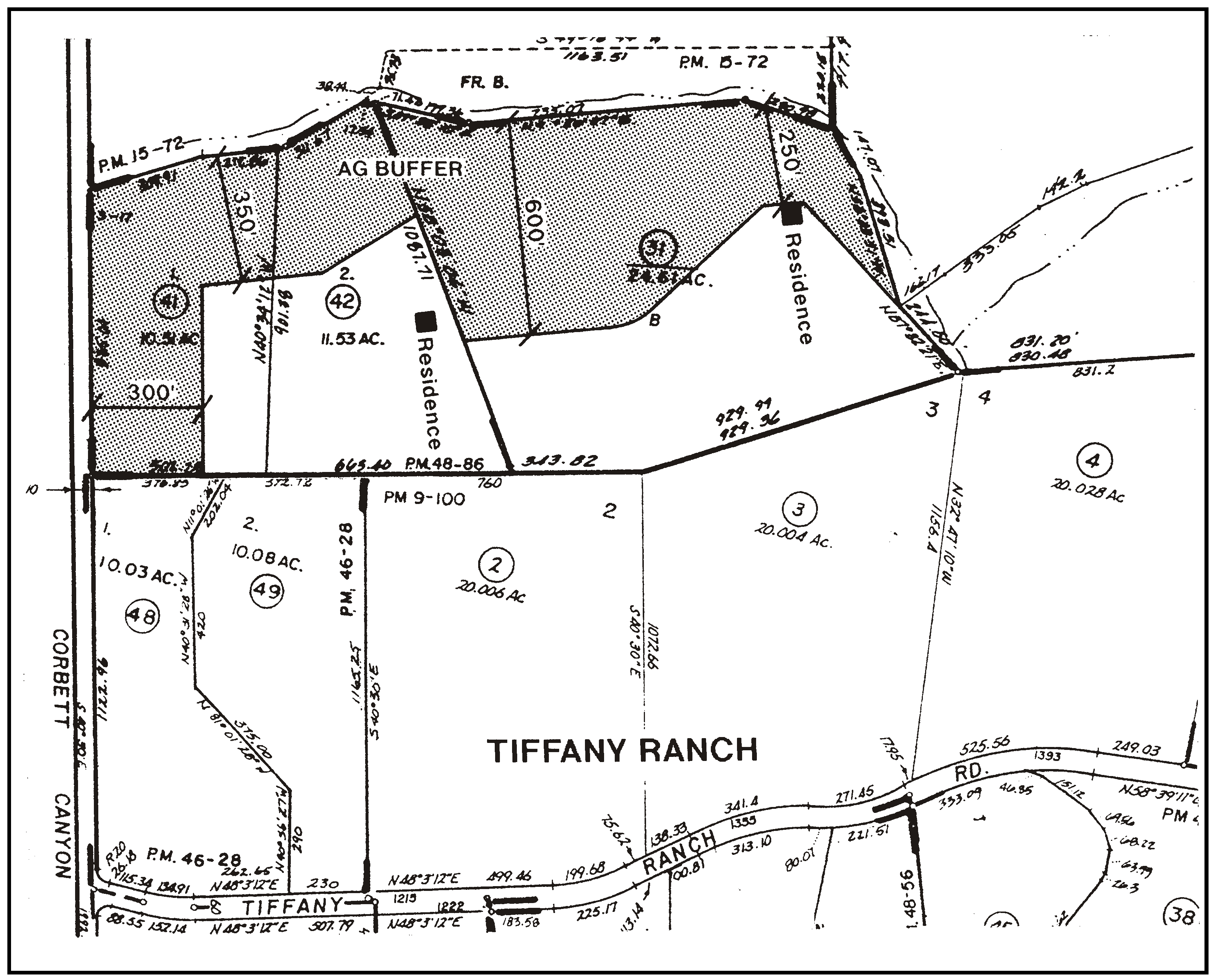 Figure 98-14: Agricultural Buffer Northwest of Tiffany Ranch Road Area