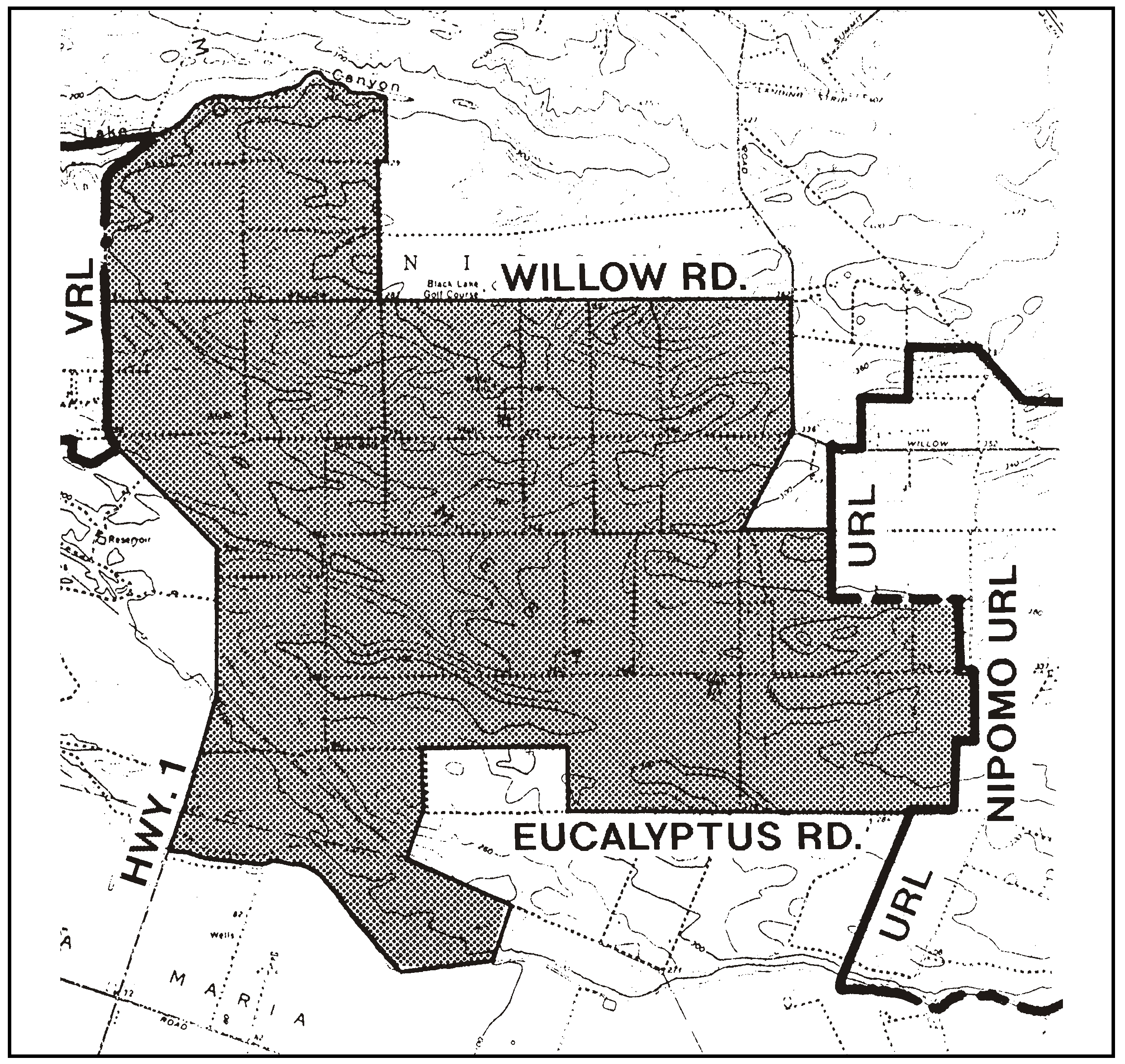 Figure 98-21: Area in Which a Prototype Rural Village May Be Proposed