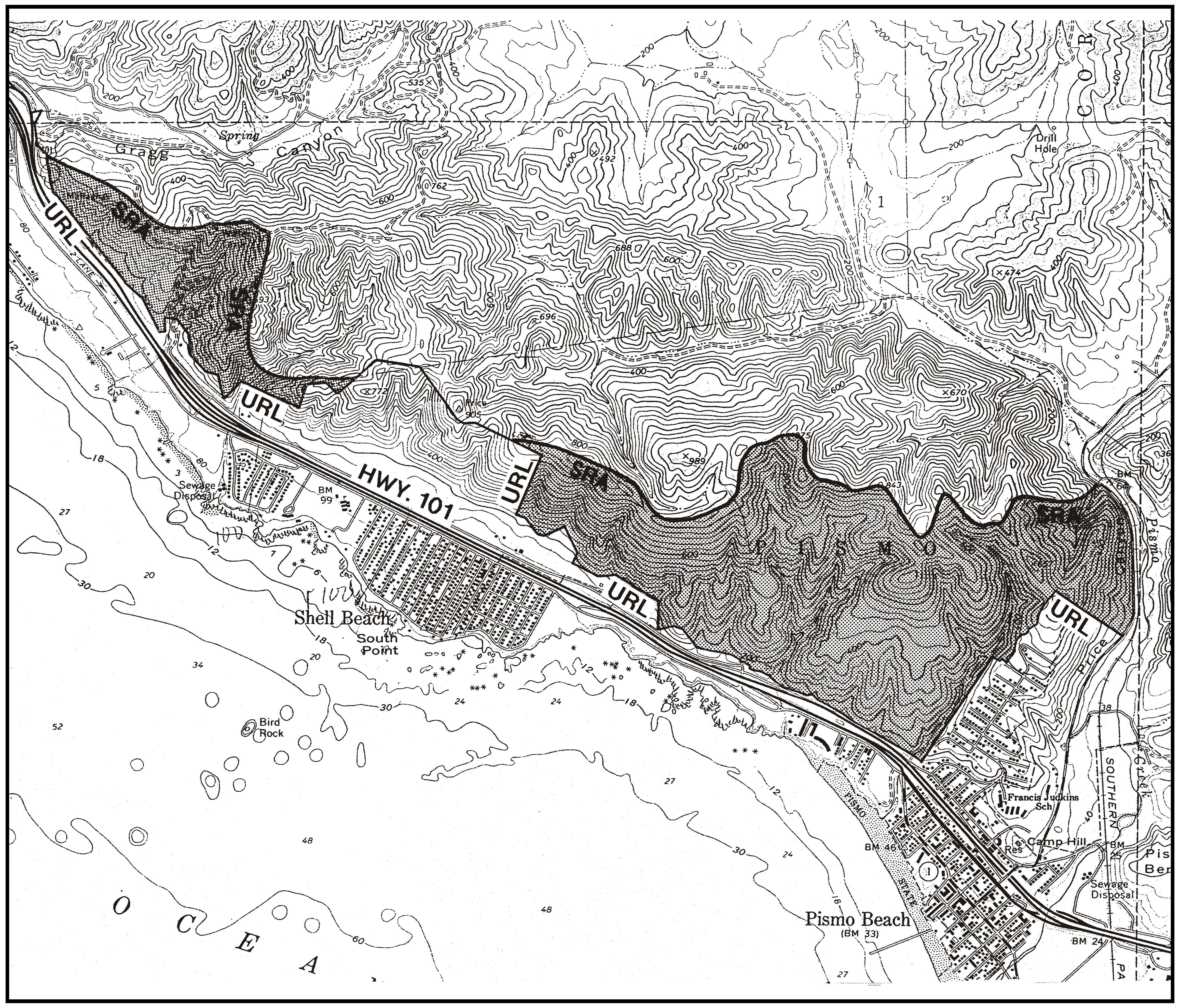 Figure 98-7: Pismo Beach Hillsides Sensitive Resource Area