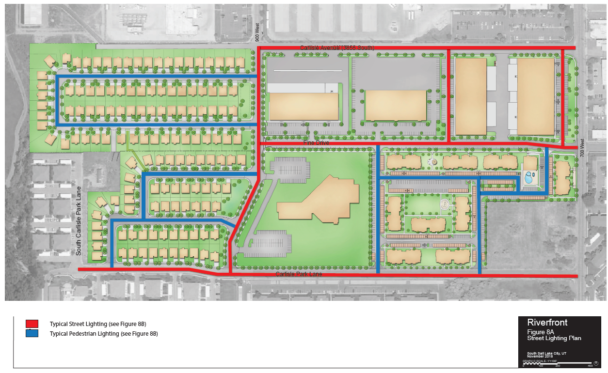 Figure 8A: Street Lighting Plan