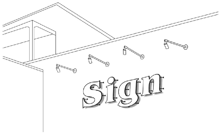 Figure 18.44.11 Push Pin Letter Sign