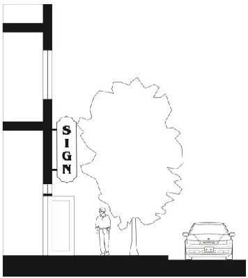 Figure 18.44.20 Projecting Sign