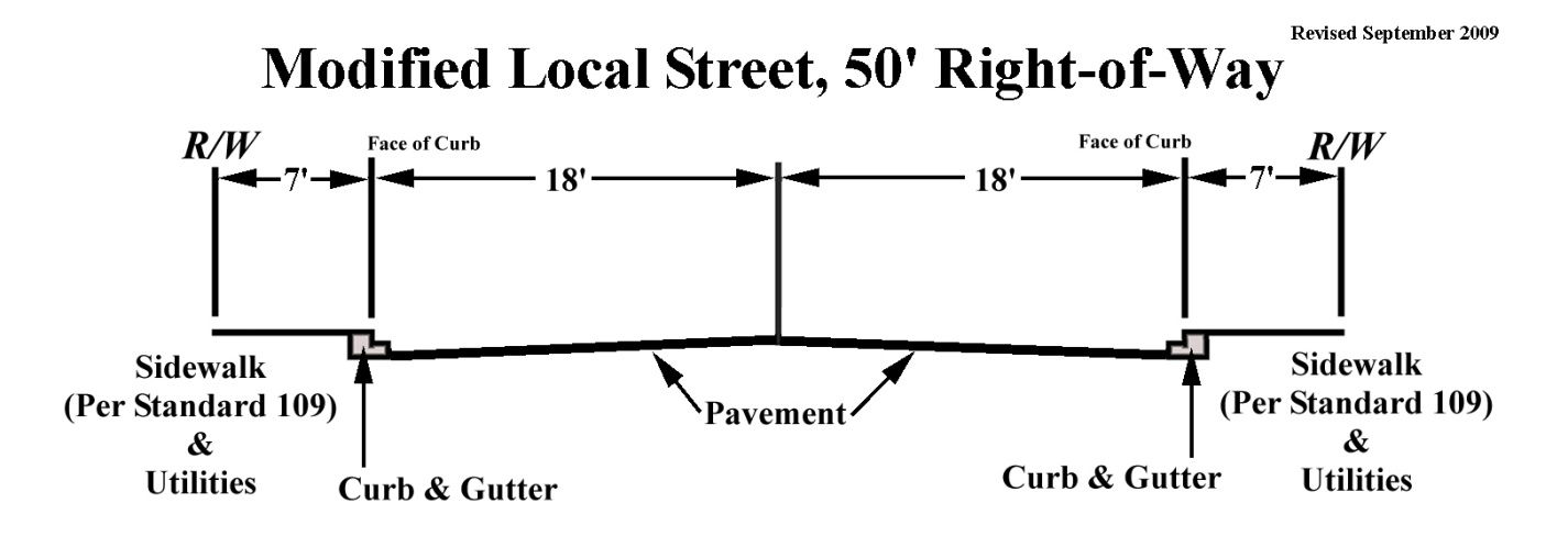 Figure 19.152.060-2 Modified Local Street