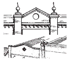 Parapets are attractive and can be used to hide rooftop