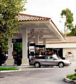 Service canopies shall match the design of the building.