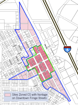 Figure 17.06.320 C Downtown Fringe Street Lots