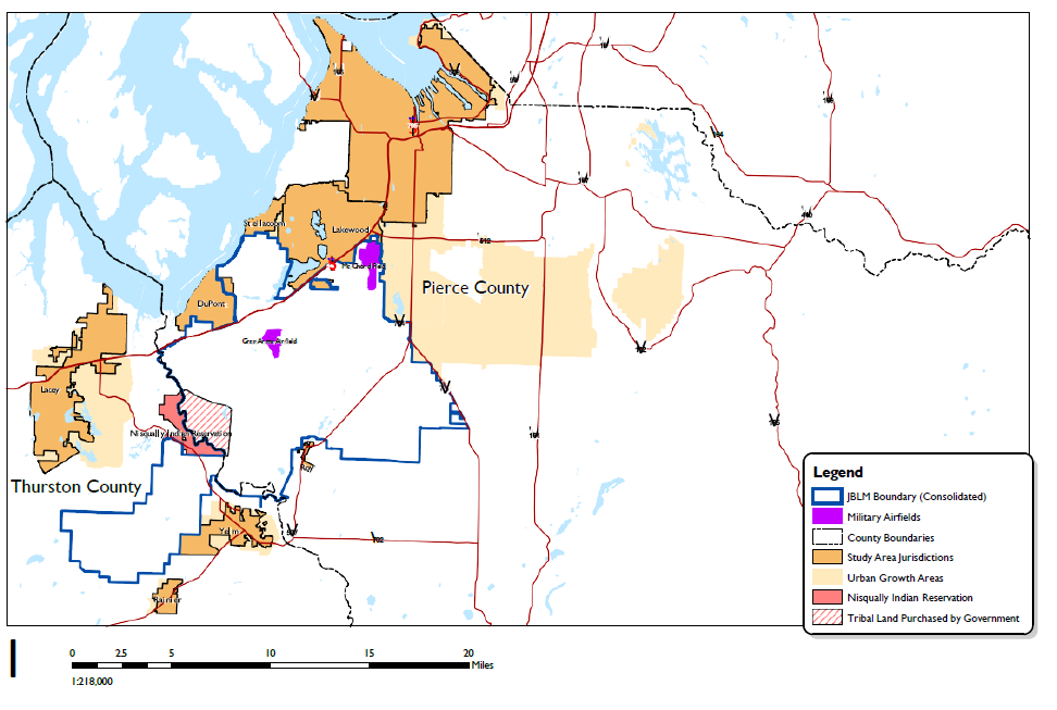 Figure 1. JBLM Location Map.