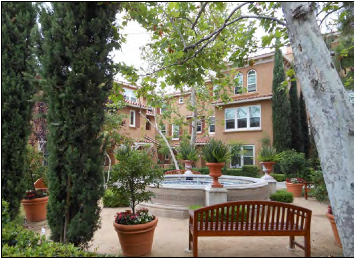 Illustrative Photo of Courtyard Building with residential units.