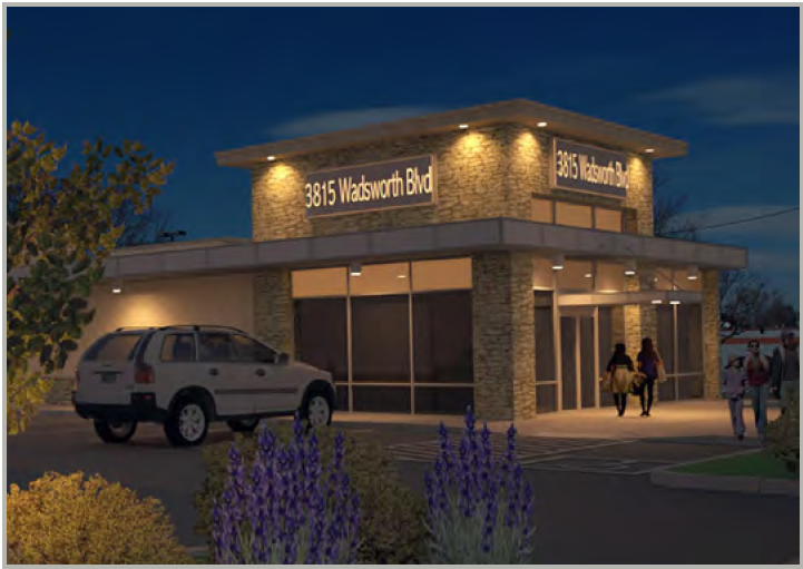 Example of lighting aimed solely at the sign to be illuminated.