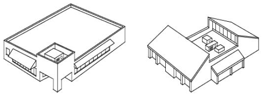 Figure 24. Screening Examples of Rooftop Mechanical Equipment
