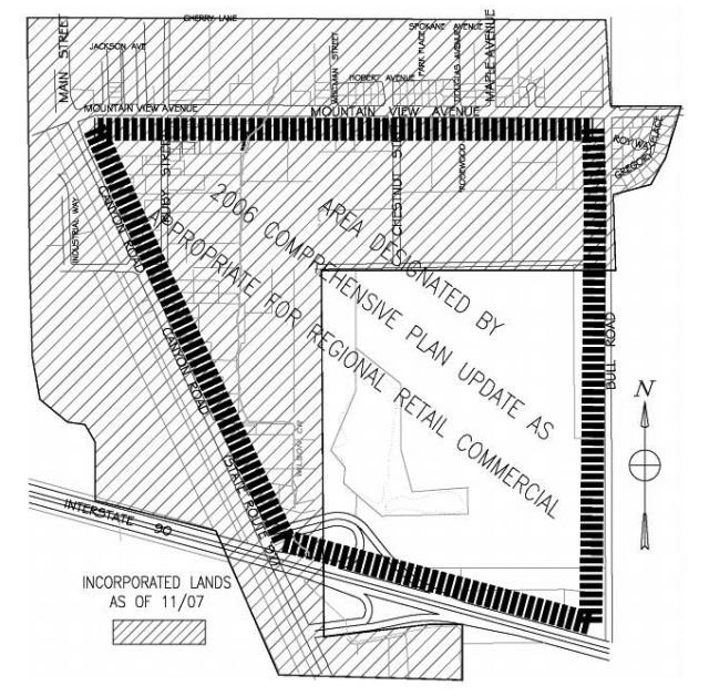 Figure 15.390.040(A). South interchange area.