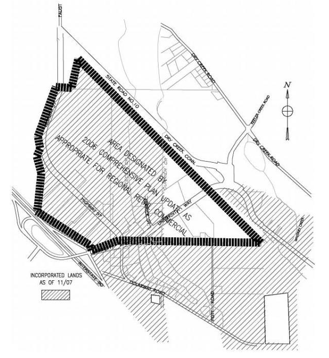 Figure 15.390.040(B). West interchange area.