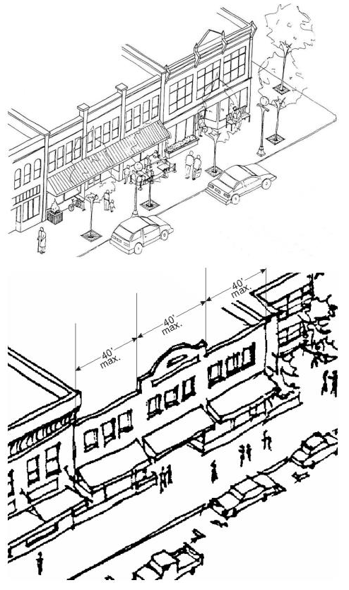 Figure 15.530.030(B). Storefront articulation examples.