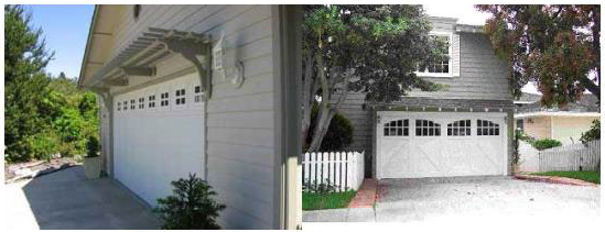 Figure 15.540.020(C). Garage design detail examples.