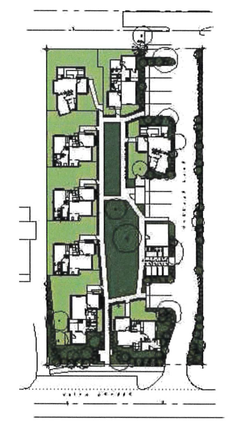 Figure 15.540.050(K)(1). Sample cottage housing layouts—Example 1.
